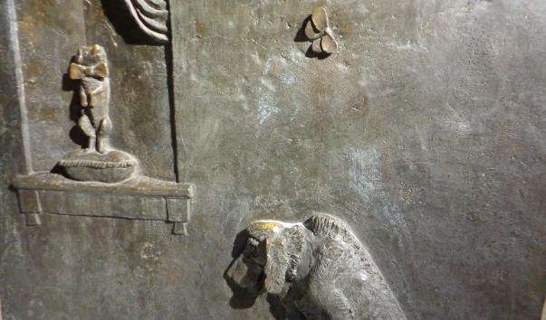 Скульптурна композиція до байці І. А. Крилова Два собаки
